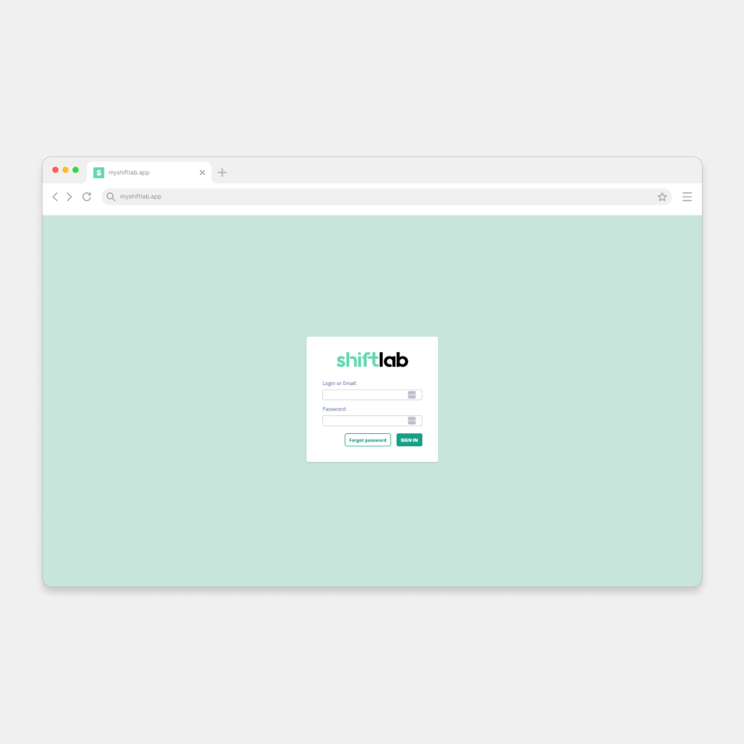 before - Login